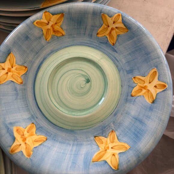 BELLA CERAMICA SEASHELL CUP & SAUCER PLATE SET. A SET OF 4. BEACH THEMED - Picture 2 of 7